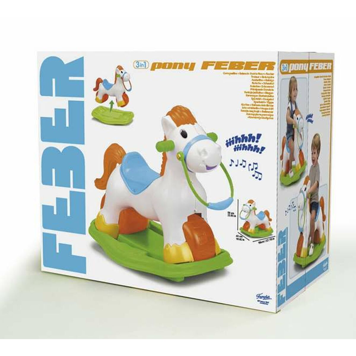 Triratis Feber Ponyfeber Balta 69 x 47 x 57,5 cm Ponis